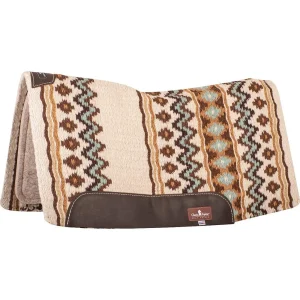 Classic Equine 32x34 ESP Blanket Top Contoured 3/4in Saddle Pad Cream/Coffee