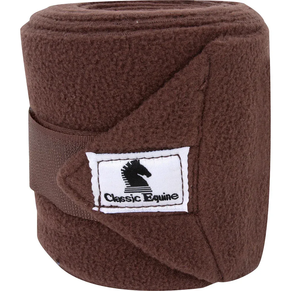 Classic Equine Chocolate Polo Wraps 4-Pack