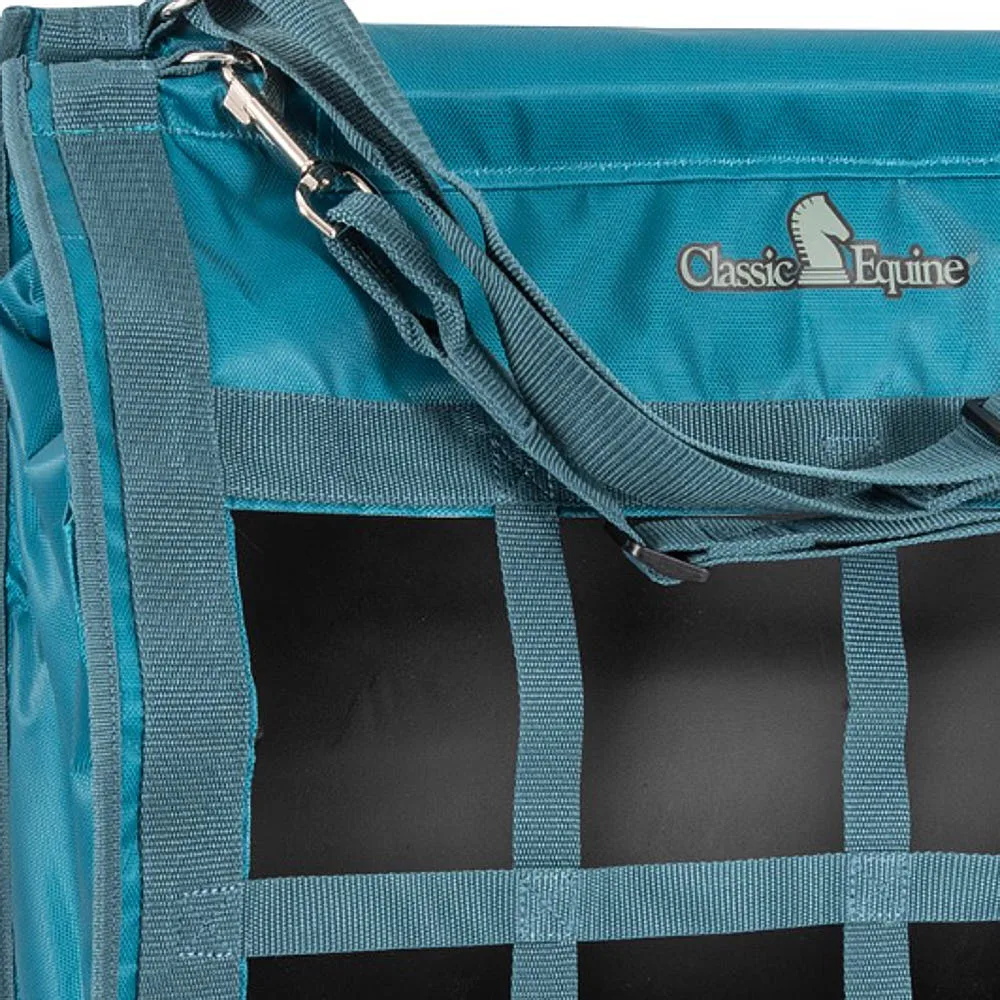 Classic Equine Dark Teal Top Load Hay Bag - Image 2