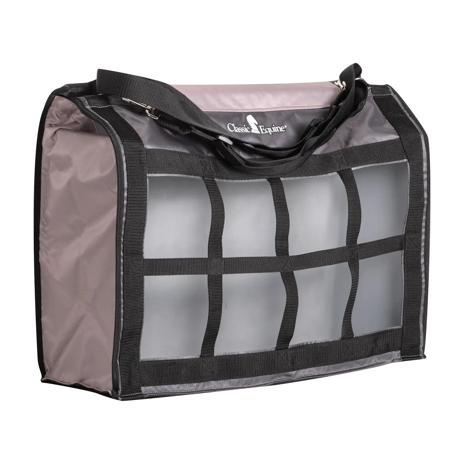 Classic Equine Grey Tan Top Load Hay Bag