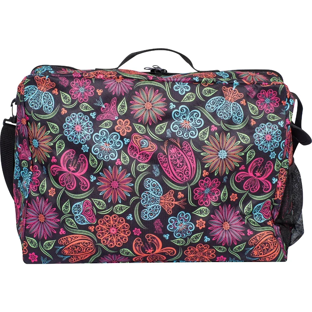 Classic Equine Neon Flower Boot Accessory Tote - Image 2