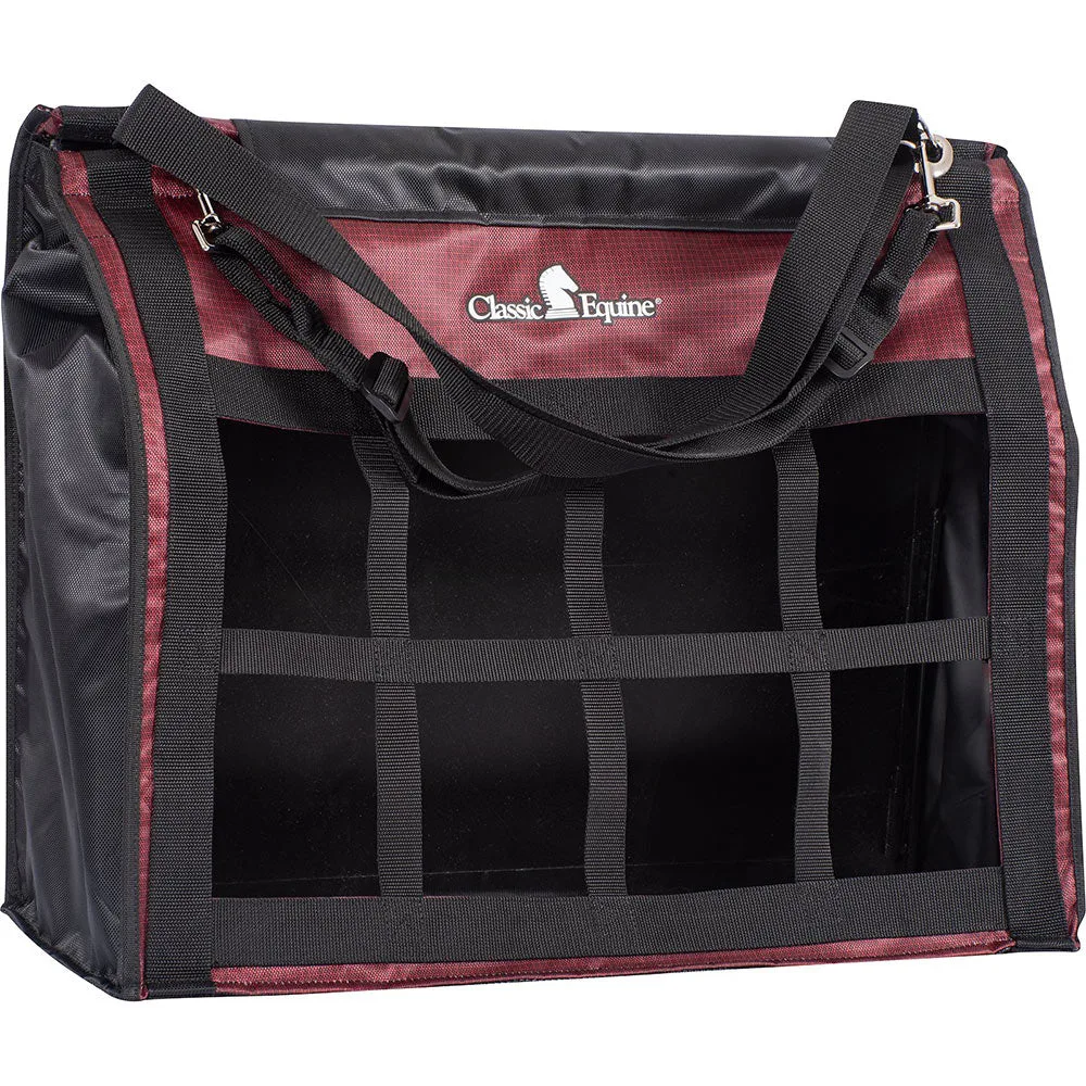 Classic Equine Ruby Basket Black Top Load Hay Bag