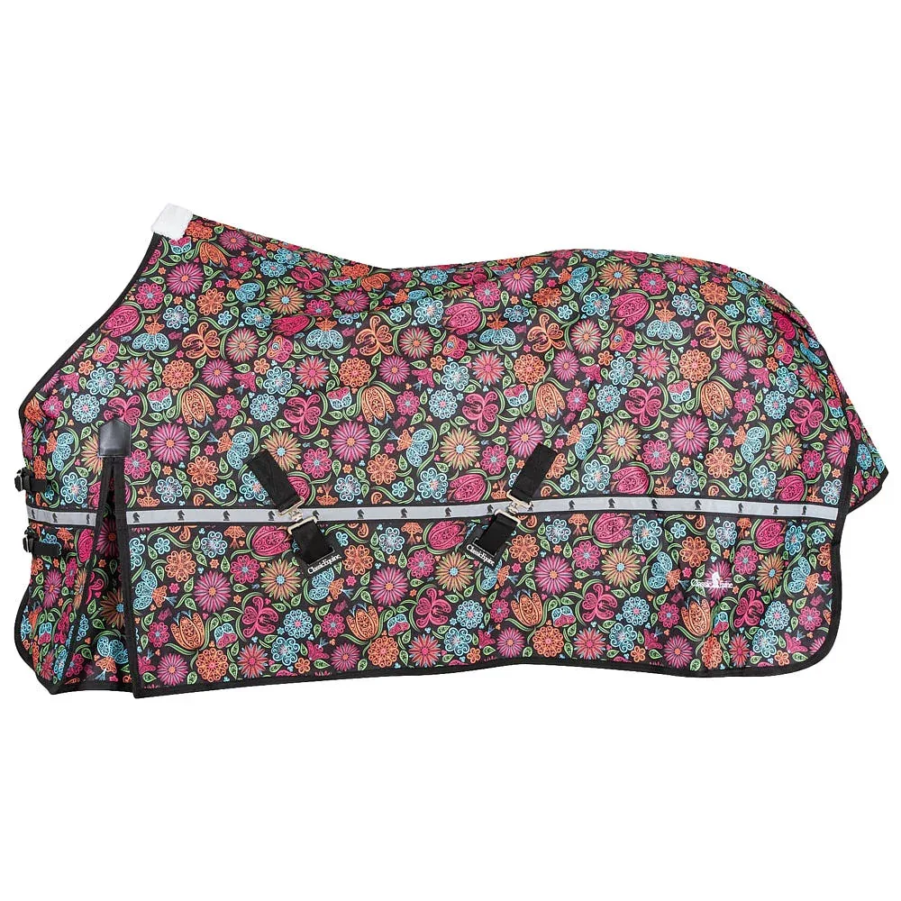 Classic Neon Flower 5k Trainer Winter Horse Blanket