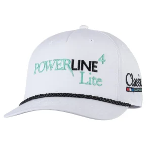 Classic White Powerline Lite Embroidered Cap