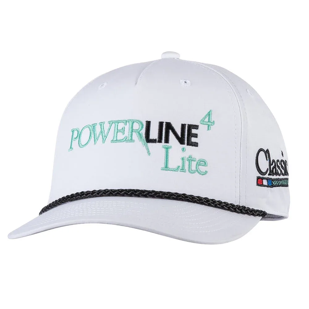 Classic White Powerline Lite Embroidered Cap