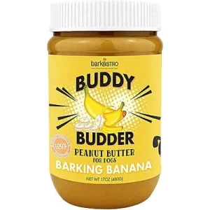 Clean Run Buddy Budder Peanut Butter - Barking Banana, 17 oz. Jar