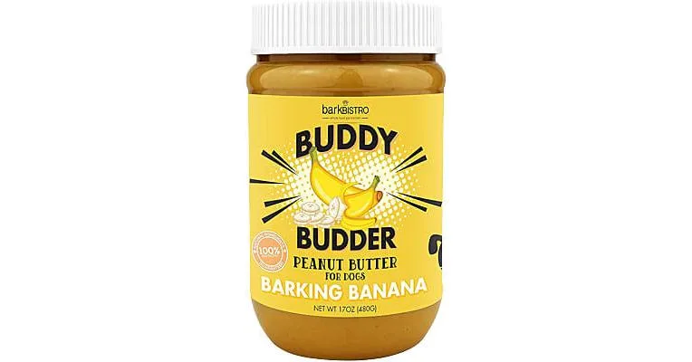 Clean Run Buddy Budder Peanut Butter - Barking Banana, 17 oz. Jar