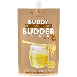Clean Run Buddy Budder Peanut Butter - Ruff Ruff Raw, 4 oz. Squeeze Pack