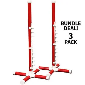 Clean Run BUNDLE DEAL: Competition Agility Nonwinged Jump Kit - 1-1/4 in. PVC, 3-Pack