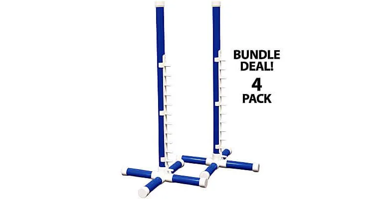 Clean Run BUNDLE DEAL: Competition Agility Nonwinged Jump Kit - 1 in. PVC, 4-Pack