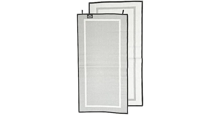 Clean Run Indoor/Outdoor Woven Plastic Waterproof Mat - 3 x 6, Mountain Mist