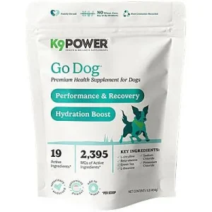 Clean Run K9 Power Go Dog Performance & Recovery Hydration Boost