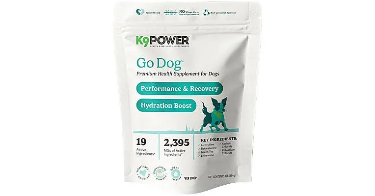 Clean Run K9 Power Go Dog Performance & Recovery Hydration Boost