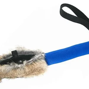 Clean Run TugAway Tug Stick with Rabbit Fur Reward Pouch