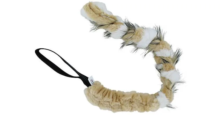 Clean Run TugTastic Bungee Tug with Bunny Fur