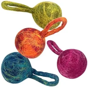 Clean Run Wool Fun Ball with Loop