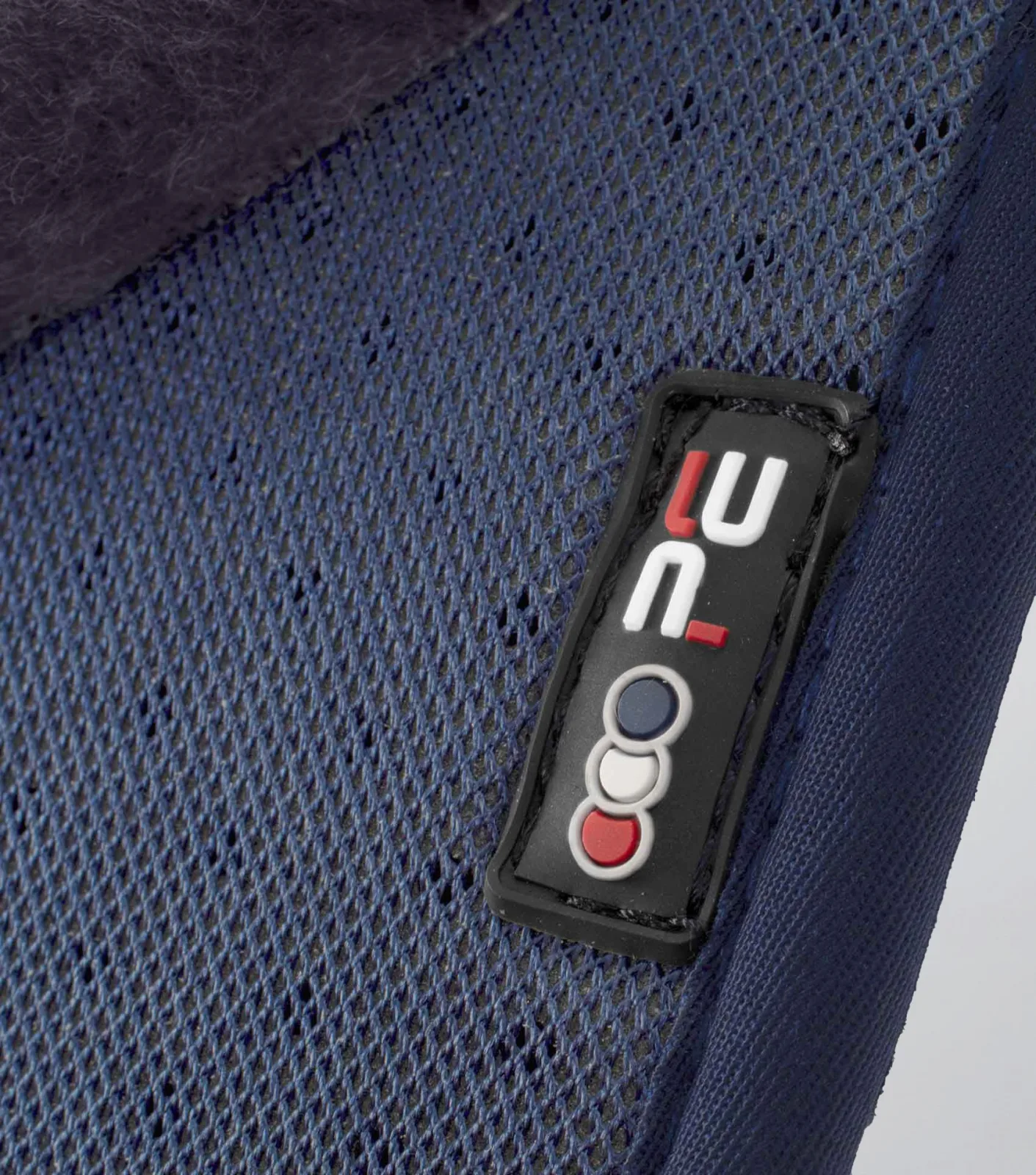 Close Contact Airtechnology Shockproof Wool Saddle Pad - Dressage Square Navy/Grey Wool - Image 2