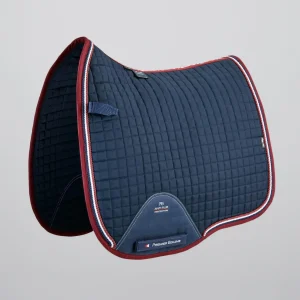 Close Contact European Cotton Saddle Pad - Dressage Square Navy