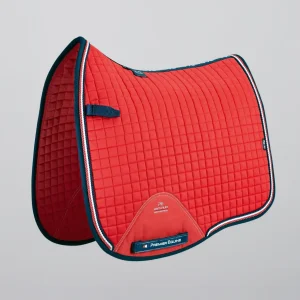 Close Contact European Cotton Saddle Pad - Dressage Square Red
