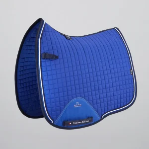 Close Contact European Cotton Saddle Pad - Dressage Square Royal Blue