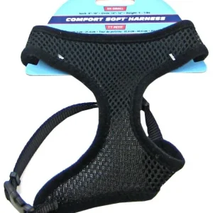 Coastal Pet Comfort Soft Adjustable Harness - Black