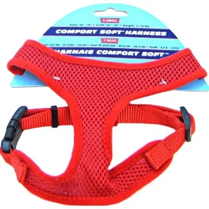 Coastal Pet Comfort Soft Adjustable Harness Red