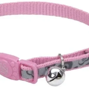 Coastal Pet Lazerbrite Reflective Breakaway Cat Collar Pink Heart