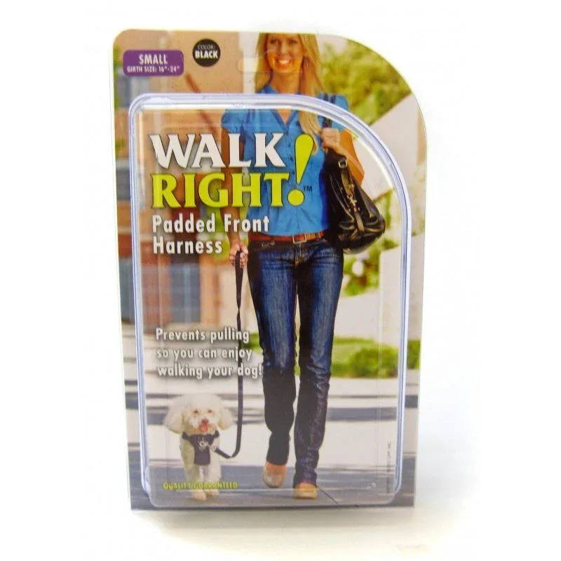 Coastal Pet Walk Right Padded Harness - Black