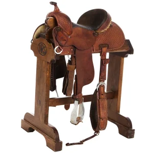 Coats Used 13.5in Waffle and Barbed Wire Barrel Saddle