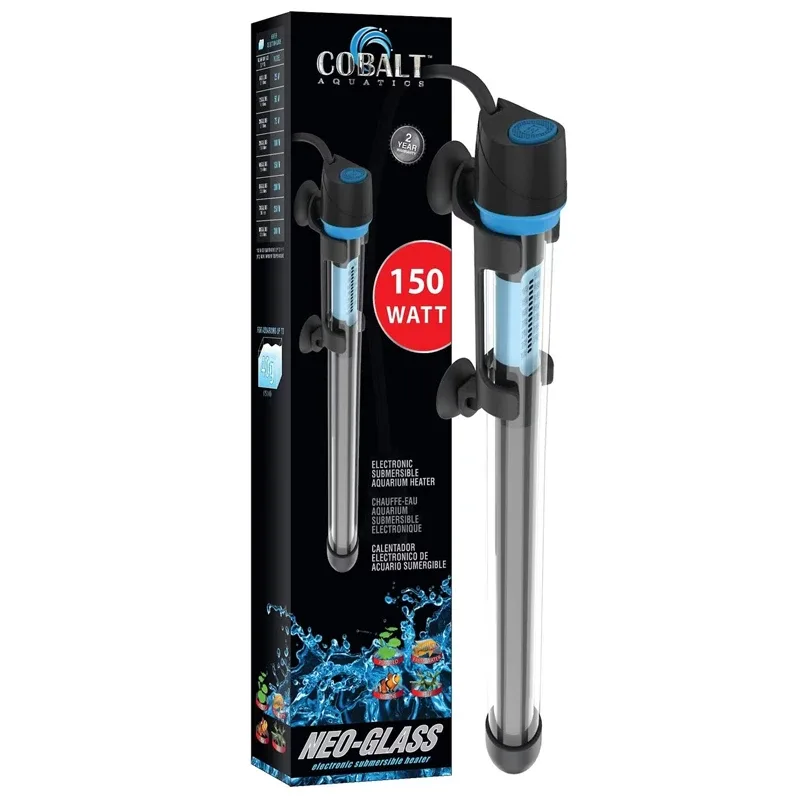 Cobalt Neo-Glass Submersible Aquarium Heater - 150 Watt