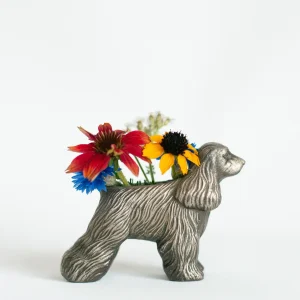 COCKER SPANIEL SILVER PLANTER