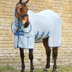 Combo Bug Buster Fly Rug with Belly Flap Blue