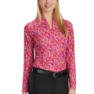 CoolBlast® 100 Ladies’ Asti Long Sleeve Print Shirt
