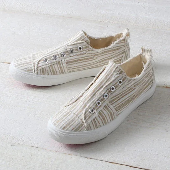 Corkys Footwear Tan Stripe Babalu Shoes