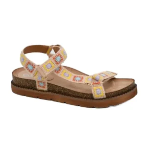 Corkys Footwear Womens Are You Serious Natural Flat Sandals