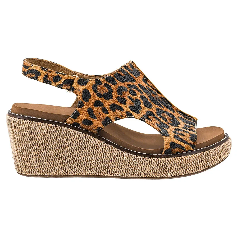 Corkys Footwear Women's Leopard Carly Wedge Sandal - Image 2