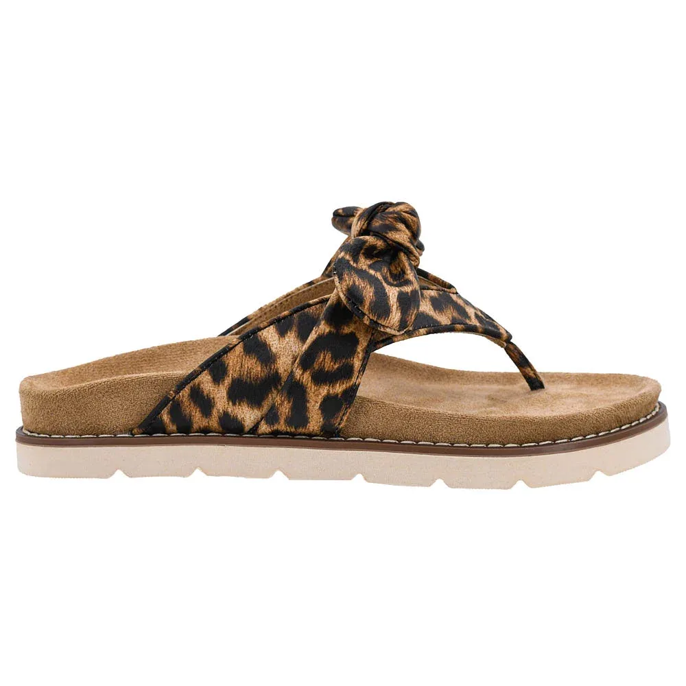 Corkys Footwear Women's Leopard Never Settle Flat Sandal - Image 2