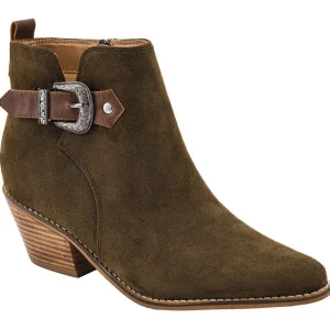 Corkys Footwear Women's On The Lookout Moss Faux Suede Bootie