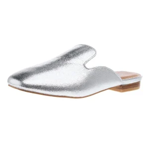 Corkys Footwear Womens Spotlight Silver Slide Loafer