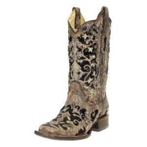 Corral Womens Brown Inlay With Studs Boot