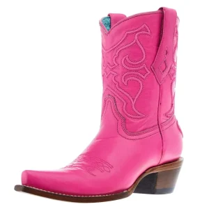 Corral Womens Napa Sahara Fuchsia 8.5in Pink Top Bootie