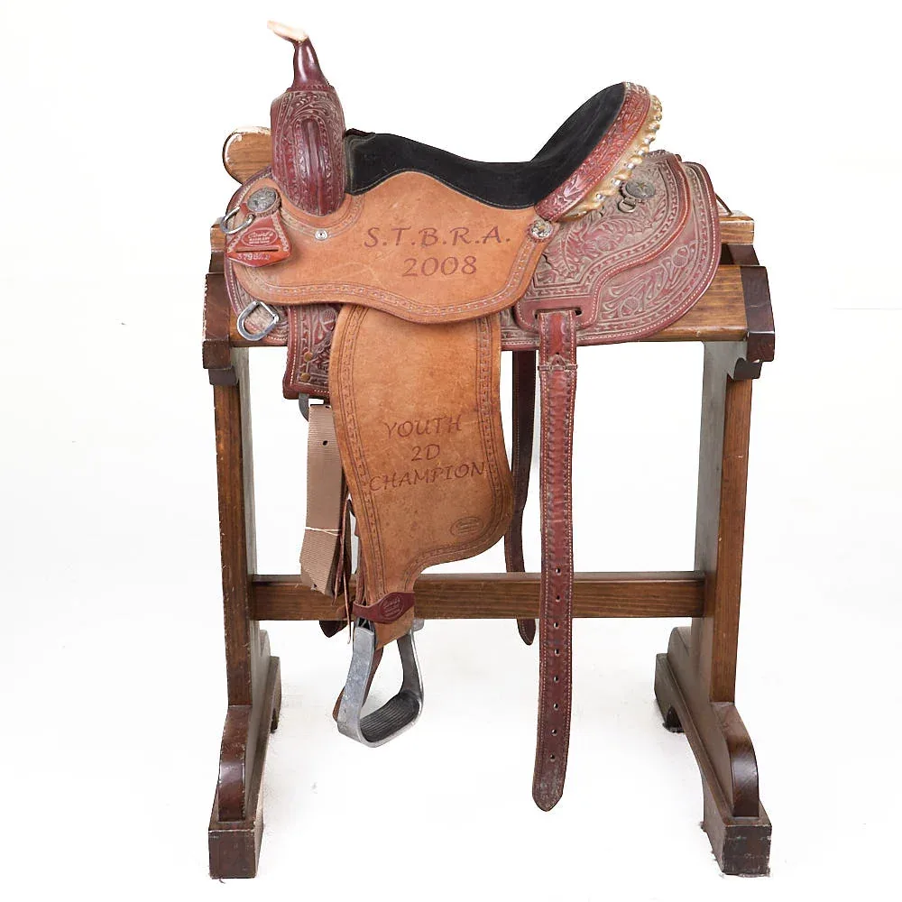 Courts Used 13.5in STBRA Trophy Barrel Saddle - Image 2