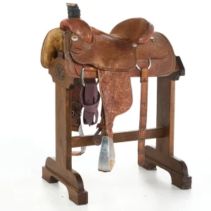 Courts Used 14.5in 1/4 Breed Floral Tooled Team Roper