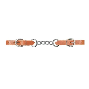 Cowboy Tack 5/8in Harness Leather 3in Chain Curb Strap
