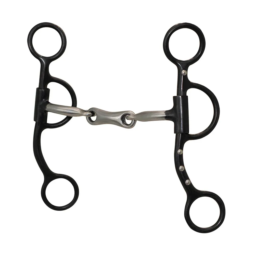 Cowboy Tack Classical Dot Dogbone Loose Short Shank Bit