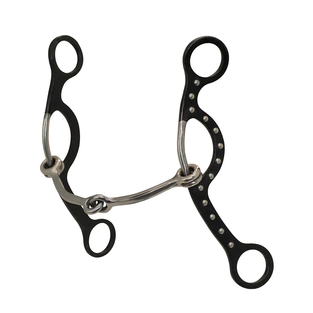Cowboy Tack Classical Dot Square Snaffle Long Gag Bit