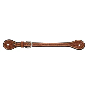 Cowboy Tack Golden 5/8in Spider Stamp Spur Straps
