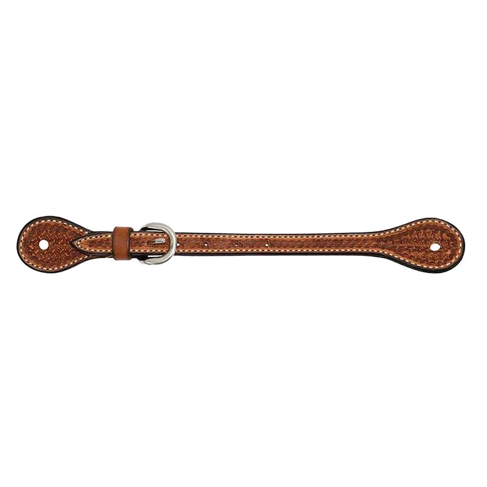 Cowboy Tack Golden 5/8in Spider Stamp Spur Straps