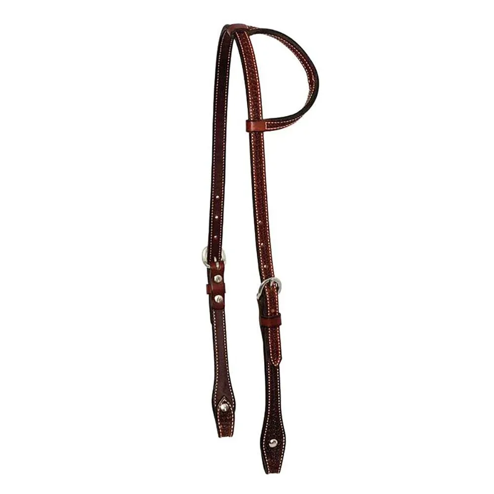 Cowboy Tack Spider Stamp Single Ear Headstall