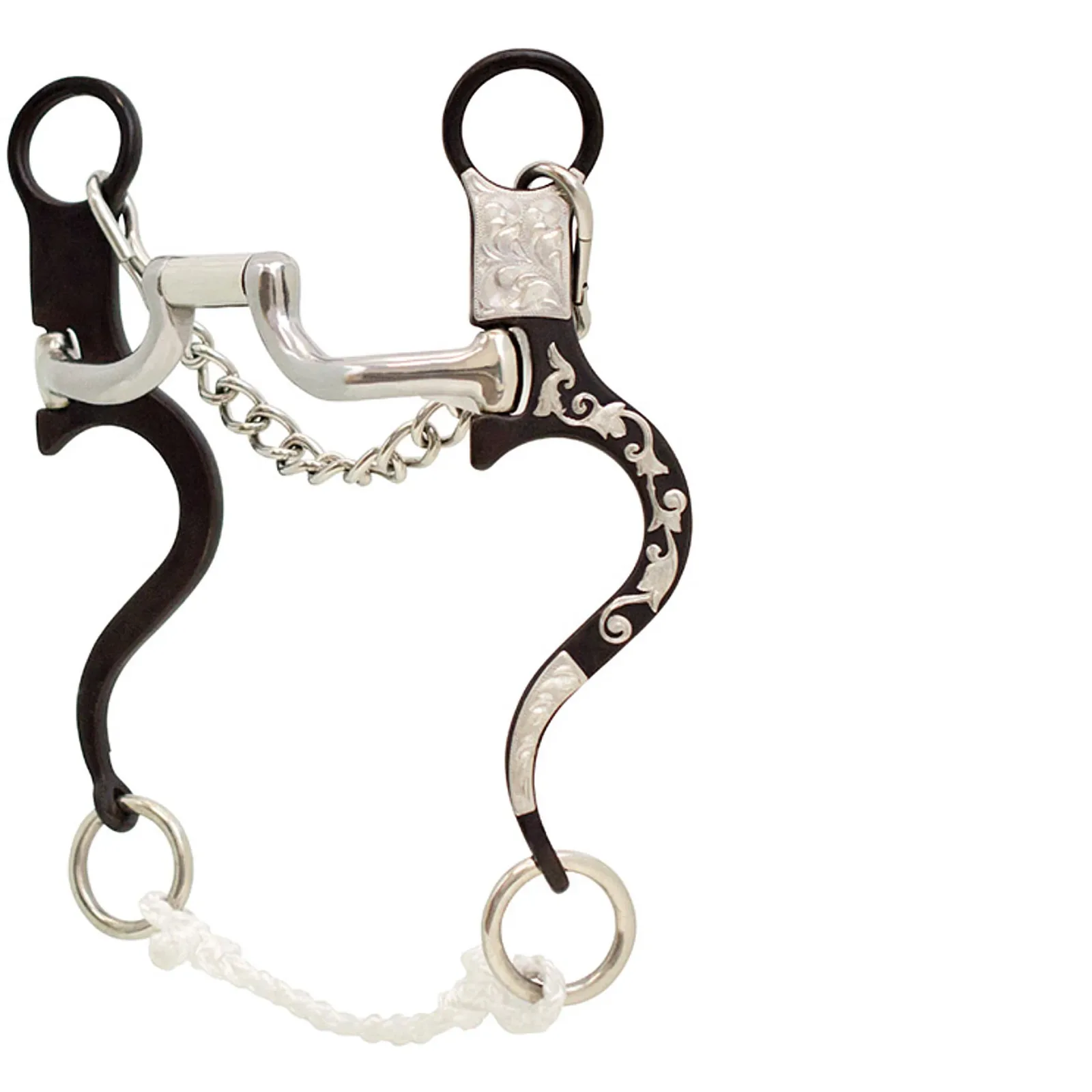 Cowboy Tack Tyler Magnus Loose Ring Hinged Port Bit - Image 2